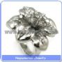 316l stainless steel casting ring, flower ring (r8