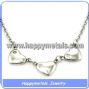 hollow heart fashion stainless steel necklace